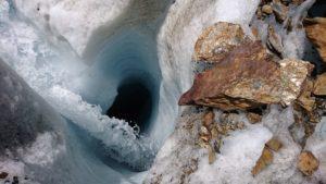 Ghiacciaio dei Forni - Rilievo dei mulini glaciali