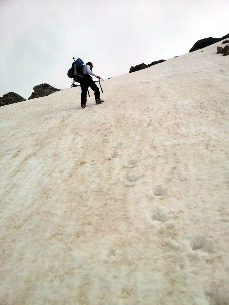 l'ultimo muro pendente prima della nostra cima