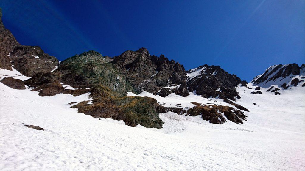 Siamo ormai nel pianone a monte del primo muro. Ultime foto al Coca prima di riguadagnare la conca dei Giganti