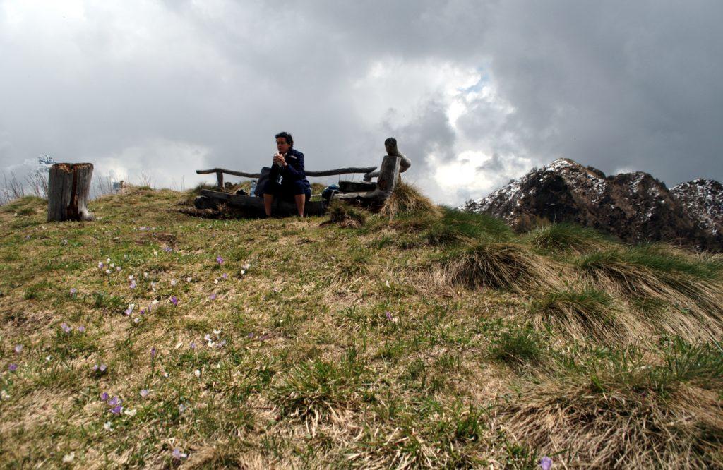 pranzo al sacco sul Pizzo d'Alben