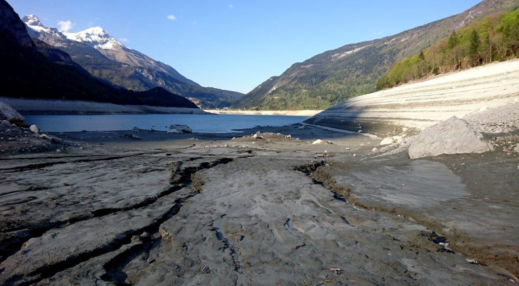 il fondo del lago di Molveno