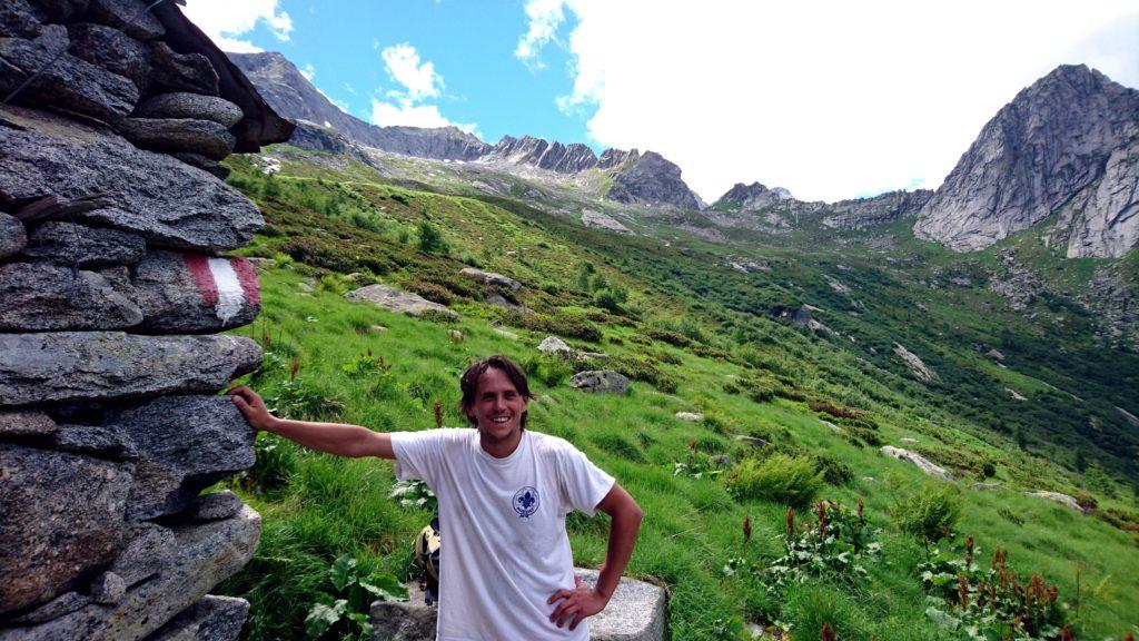 Gab soddisfatto ma bello sudato alla prima casetta dell&#039;alpe Merdarola