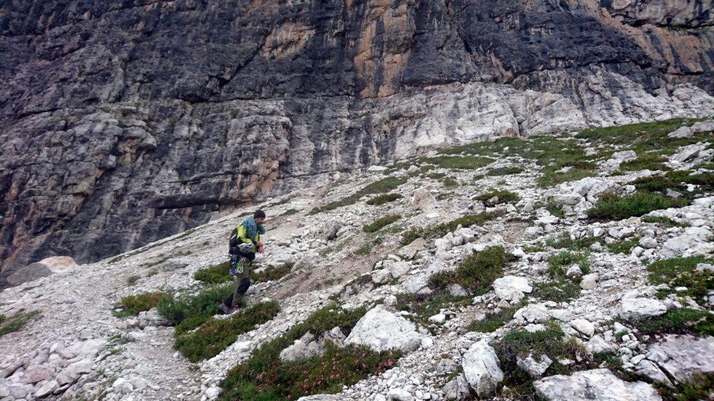 La cosa bella del Castelletto Inferiore è che si raggiunge in soli 5 minuti di camminata dal rifugio Tuckett