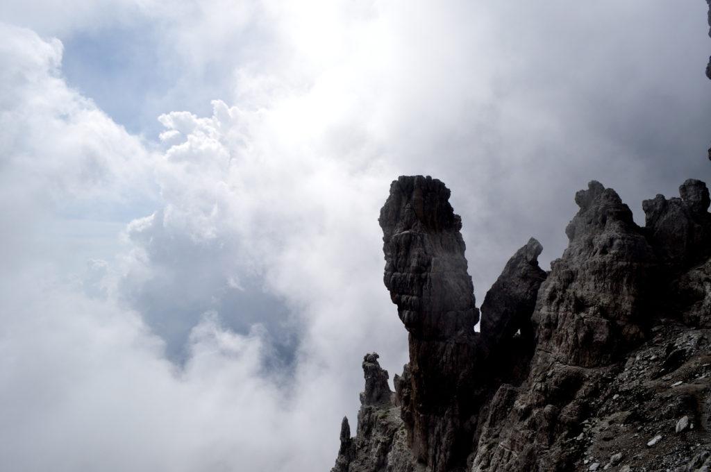 verso Molveno la visibilità non è proprio il massimo!