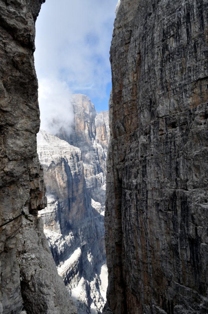 vista meravigliosa lungo la ferrata