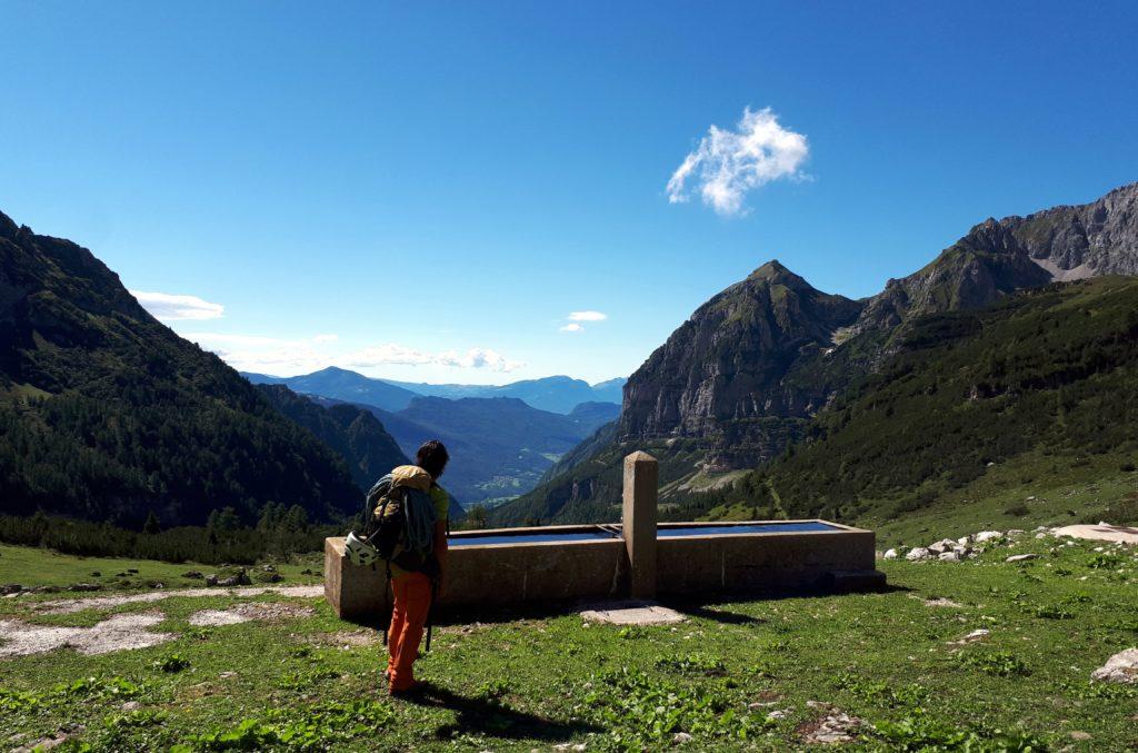 Il panorama sulla Valle d'Ambiez è eccezionale