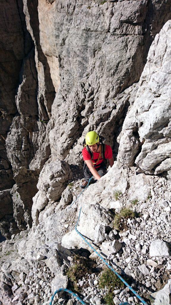 i primi tiri sono quelli un po&#039; più verticali, ma non si supera mai il III grado