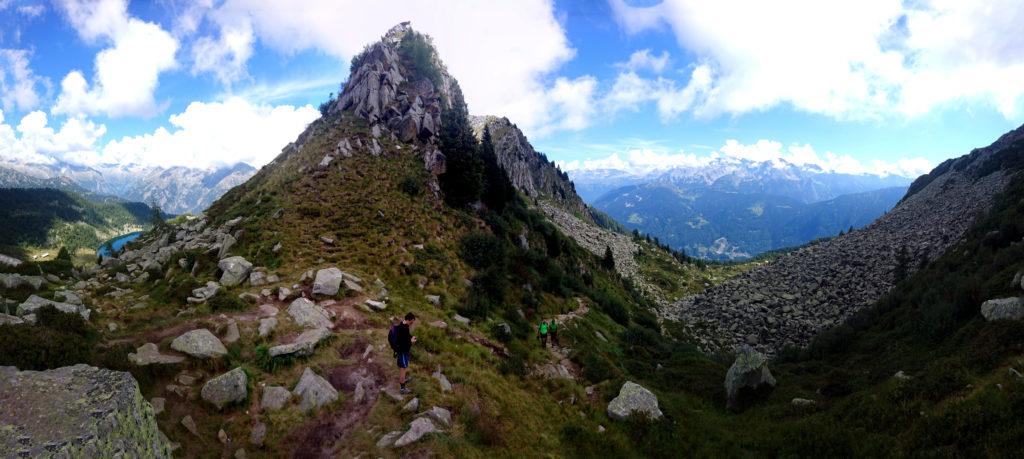 Panoramica dalla Bocchetta dell&#039;acqua fredda