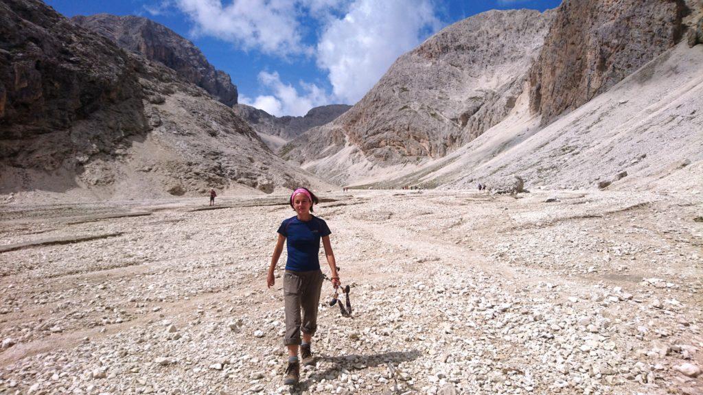 Erica in arrivo verso la sponda del lago