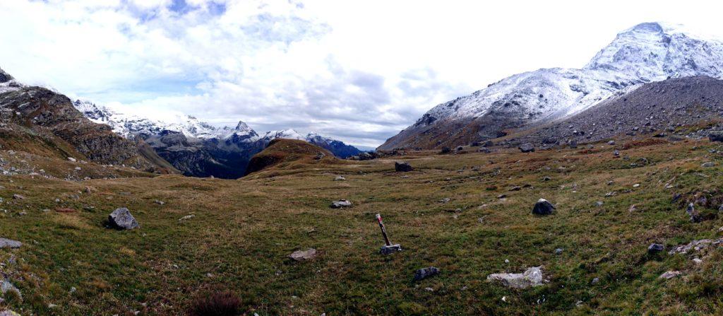 panoramica guardando verso valle