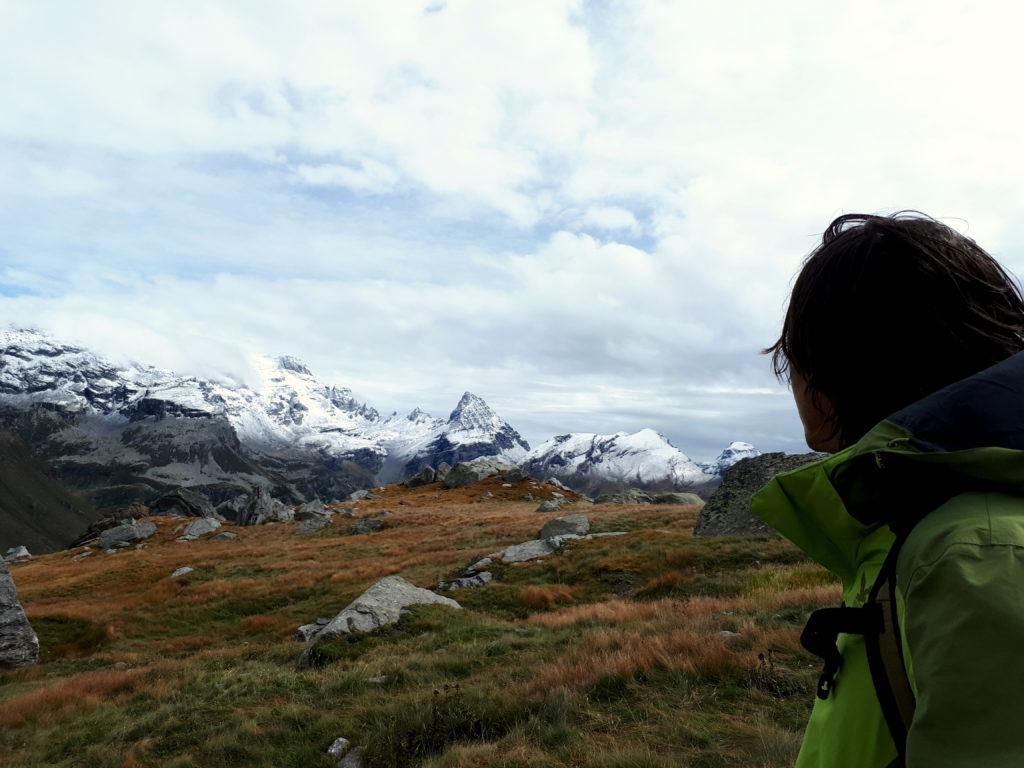 uno sguardo alle cime in direzione dell'Alpe Devero