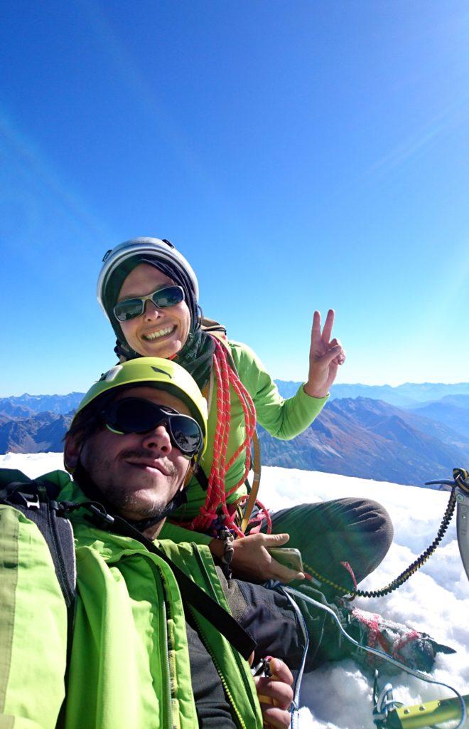 Selfie della nostra cordata sulla vetta del Cambrena!