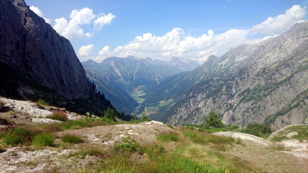 Vista verso la val Bregaglia