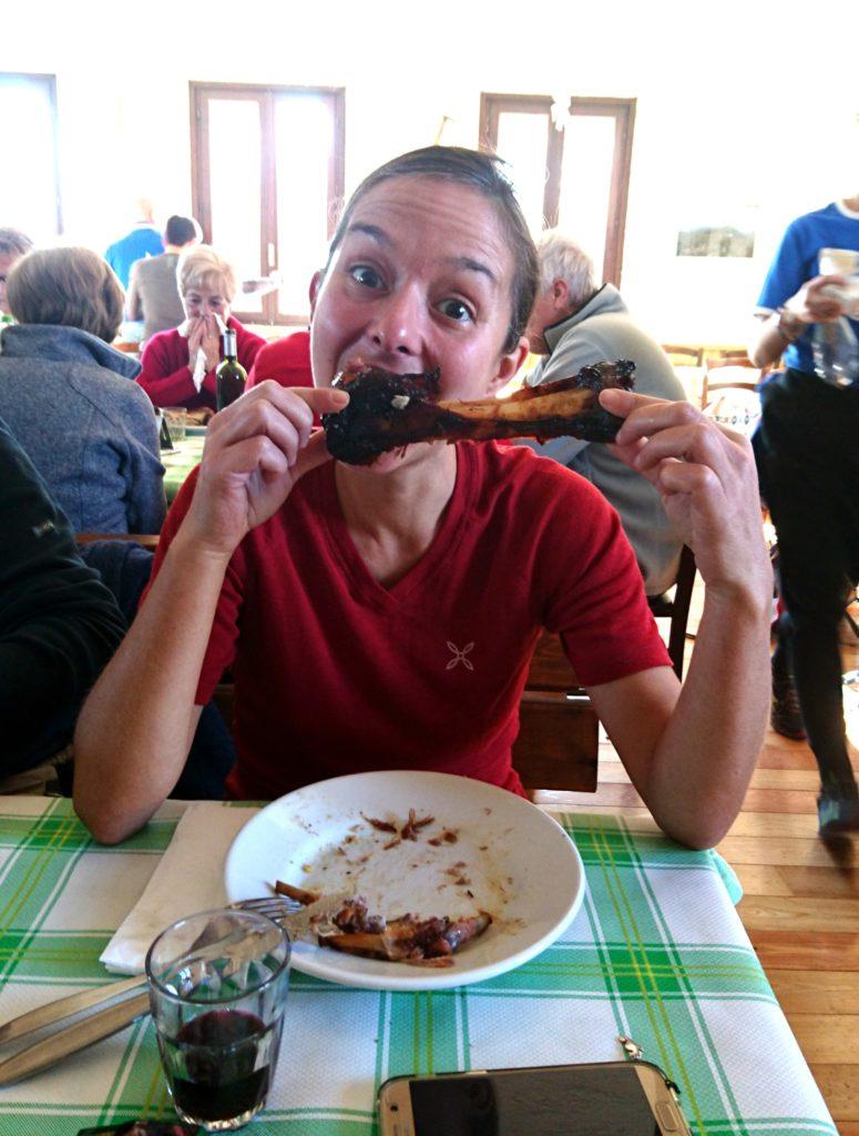 Erica non ha lasciato attaccato neanche un pezzettino di carne... :D