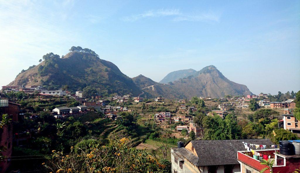 Vista dall'alto delle colline attorno a Bandipur