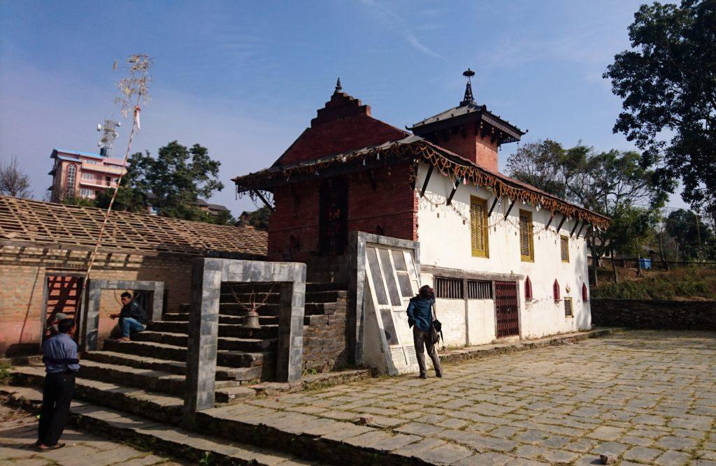 il piccolo tempio in cima alla collina di Bandipur