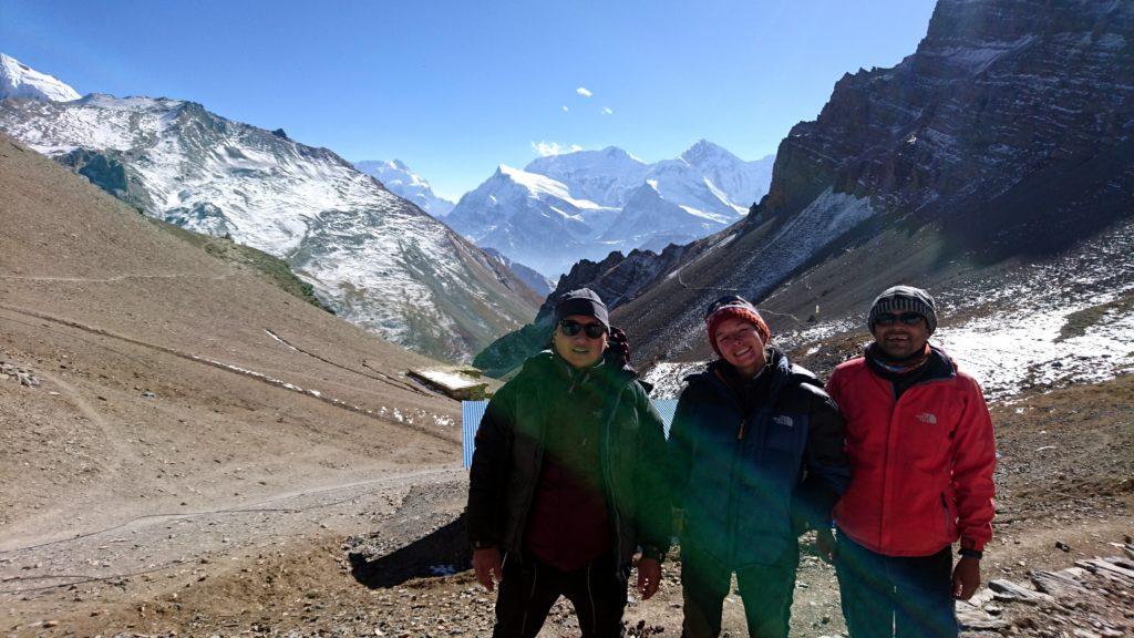 foto ricordo all&#039;High Camp con Ram e Kali