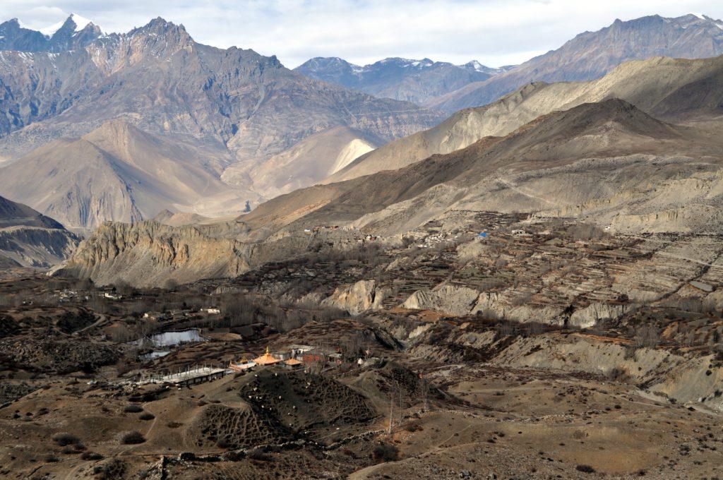 i templi attorno a Muktinath, meta di pellegrinaggio per buddisti e induisti