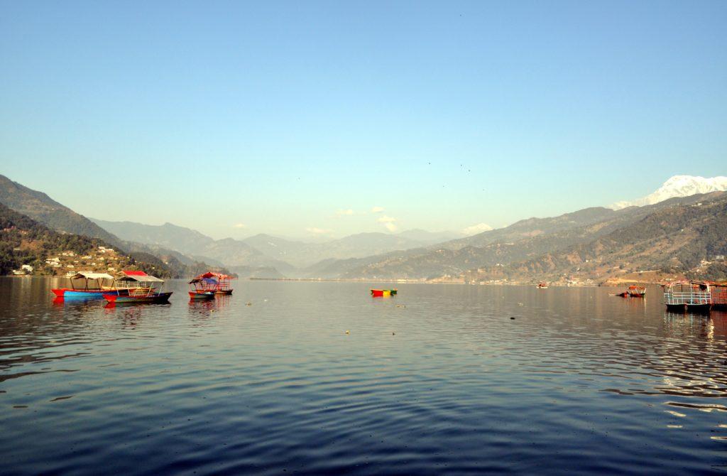 il bellissimo lago di Pokhara (in realtà sono tre laghetti collegati)