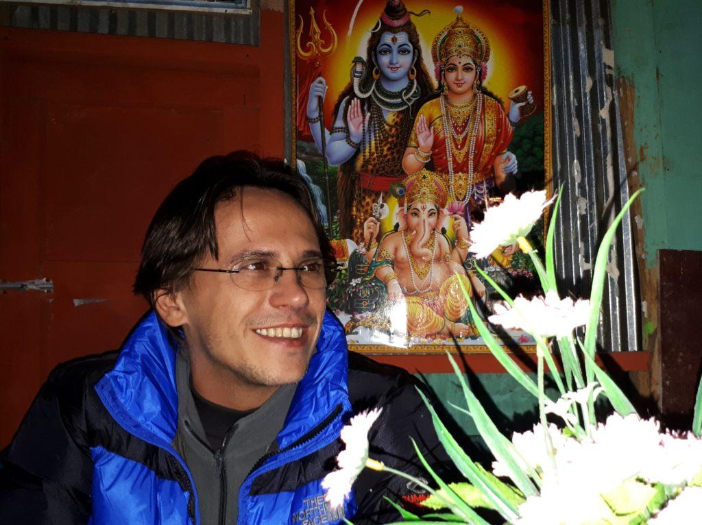 io con Vishnu, Shiva e Ganesha ;)