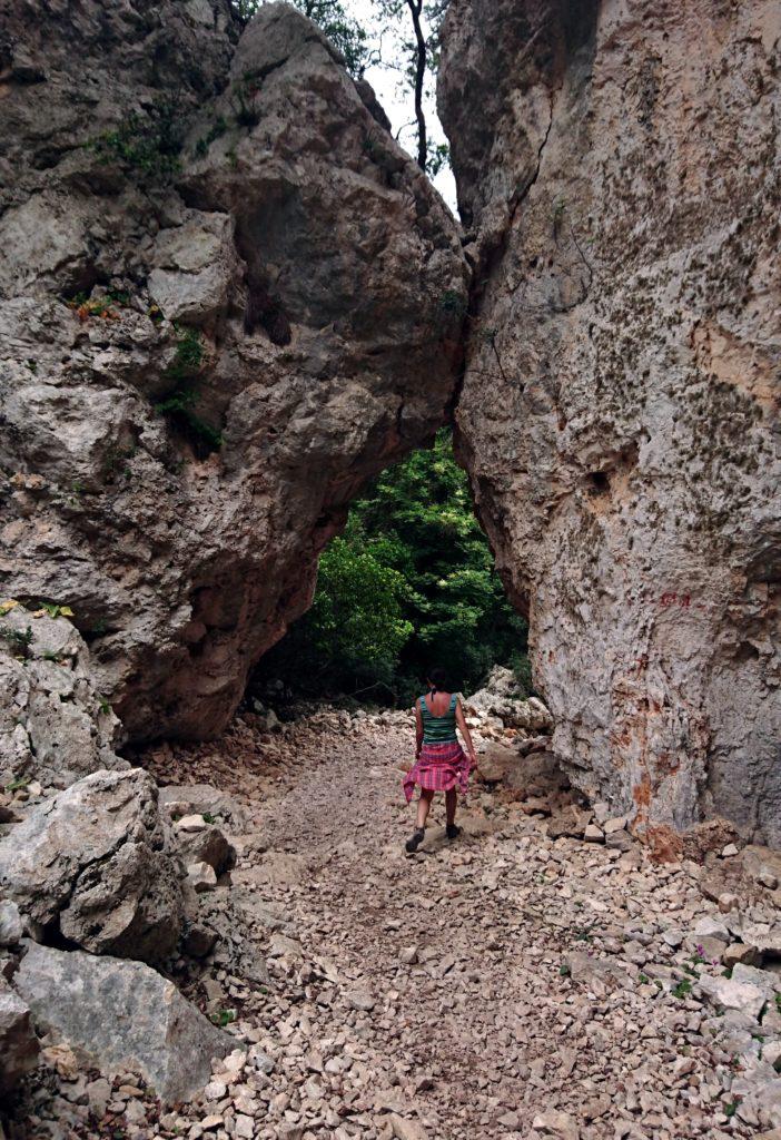 l'arco naturale dopo il quale si potrà vedere l'Aguglia Goloritzè