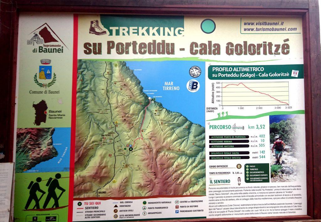 zoomando potrete vedere il percorso del sentiero da Su Porteddu per Cala Goloritzè (anche se è sempre evidente, impossibile perdersi)