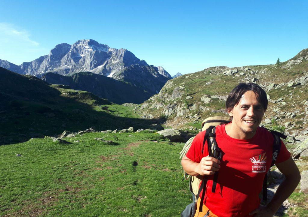 alpeggi lungo il sentiero: era un po' che non portavamo lo zaino pesante, che in salita comunque si fa sentire