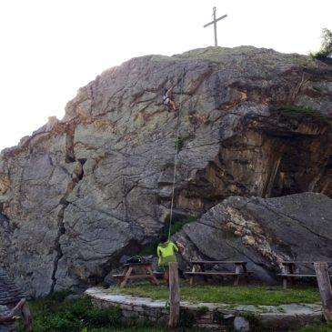 Falesia La Balma – Alpe Veglia – con battesimo della roccia per i nipoti