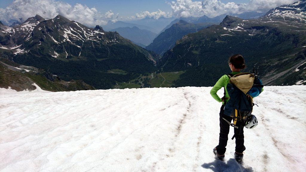 torniamo in vista del bacino dell'Alpe Veglia