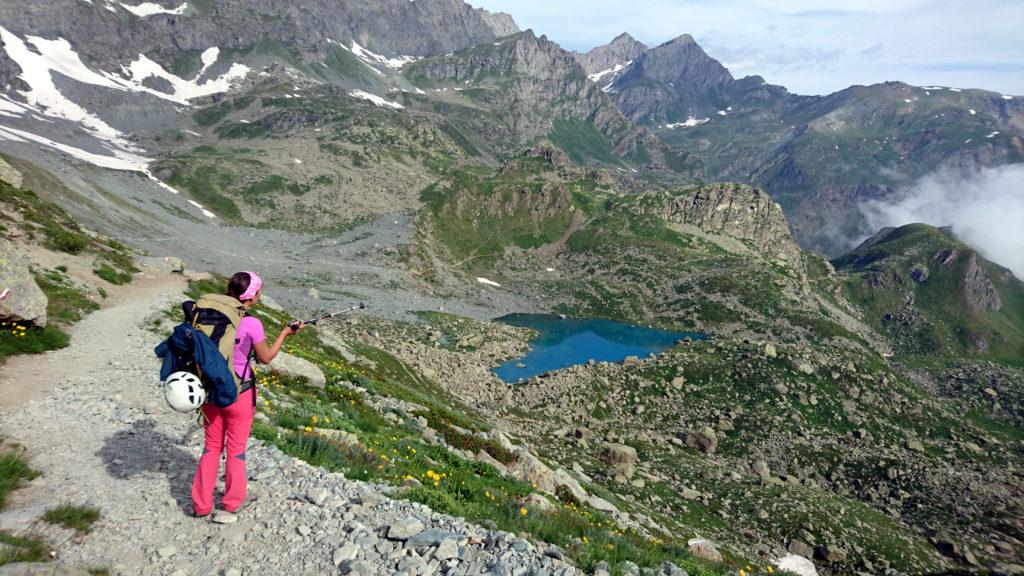 Il lago Chiaretto dal versante opposto rispetto all'andata