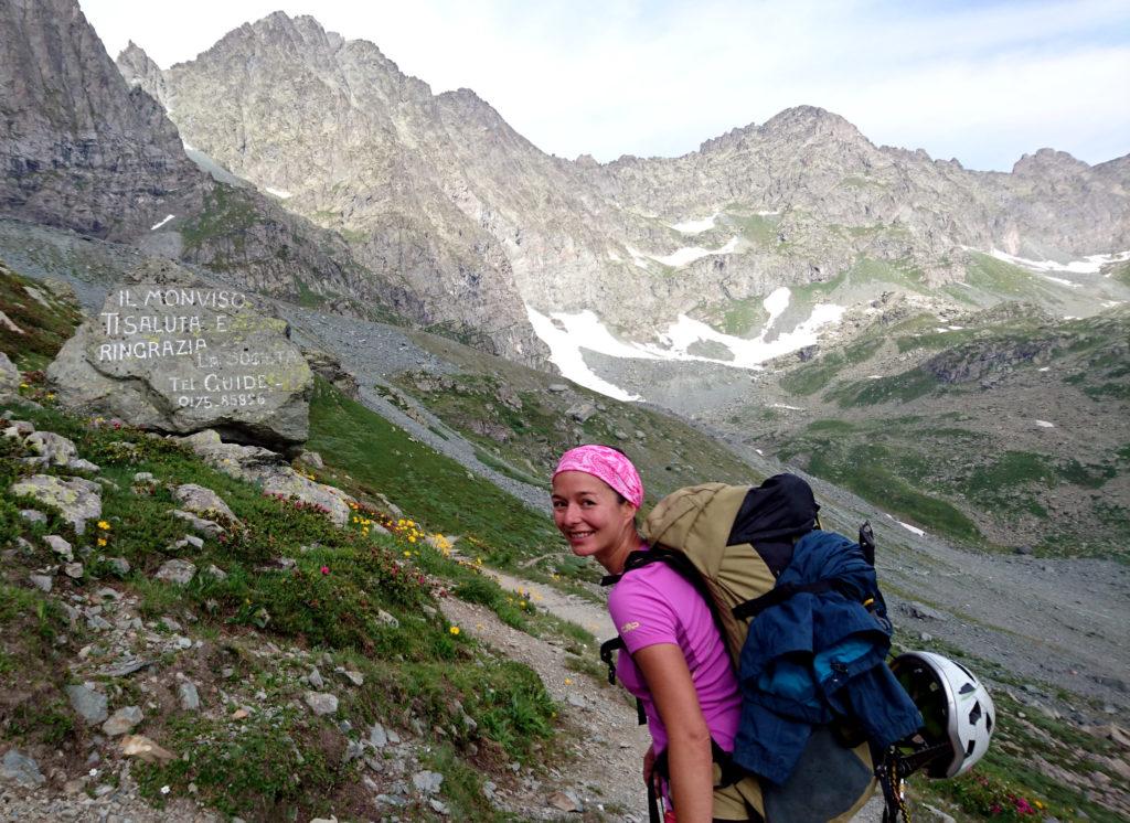 Il Monviso ci saluta e noi salutiamo lui. Bellissimi posti e gita magnifica