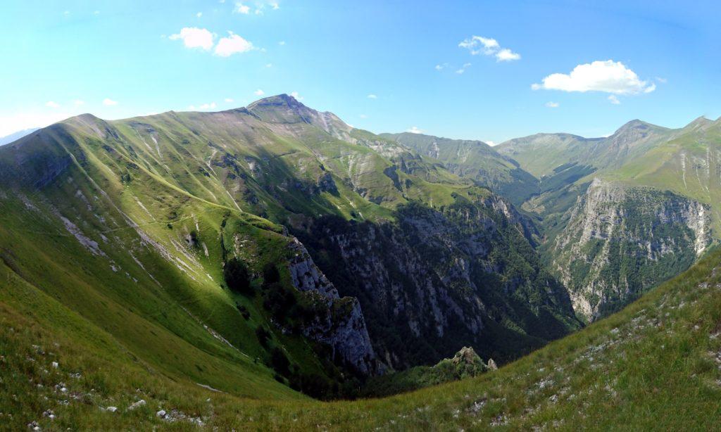 vista spettacolare dal Monte Sibilla