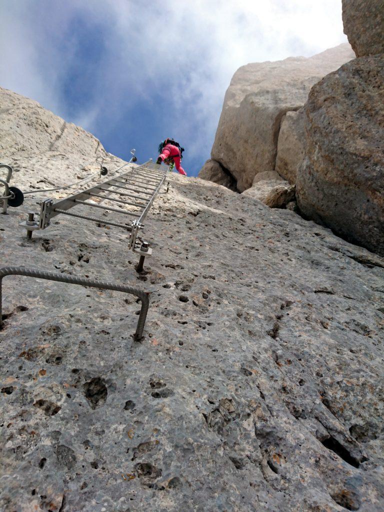 le ultime scale della Ferrata Danesi