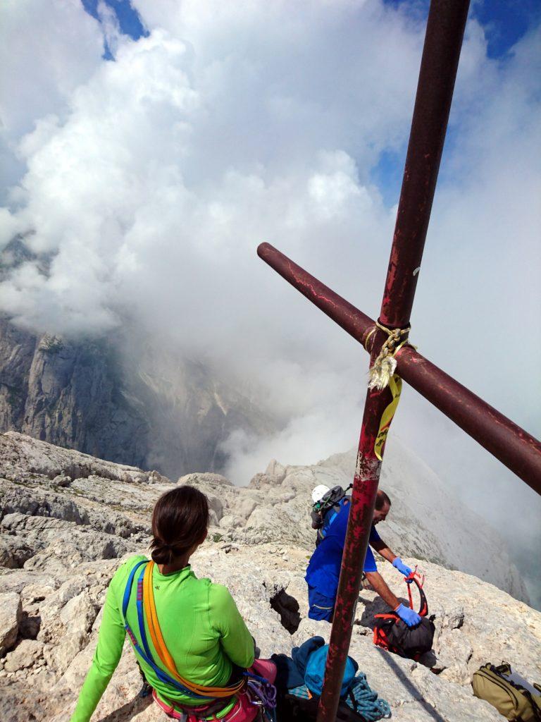 eccoci in vetta! Bella Via, facile e molto panoramica