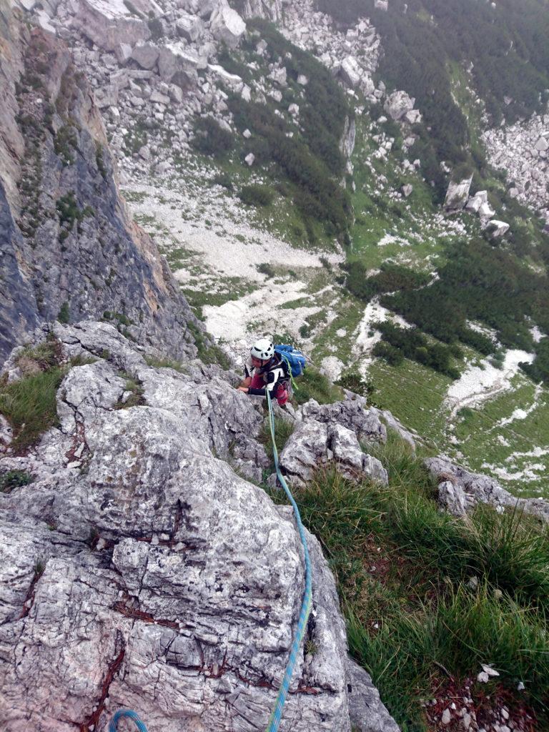 Erica sugli ultimi metri del secondo tiro