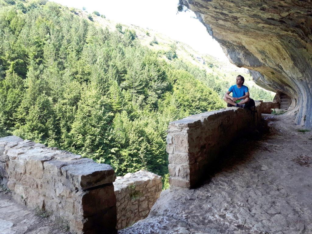 contemplazione al fresco prima di risalire la valle