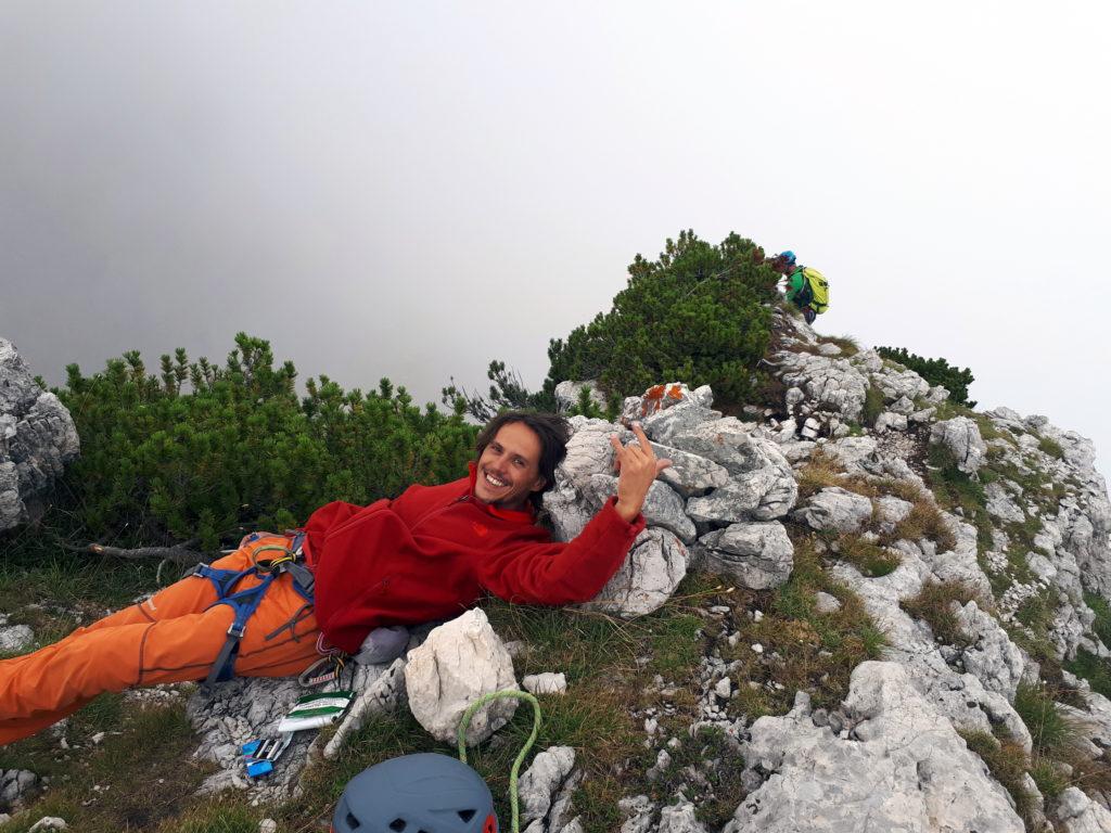 ce l&#039;abbiamo fatta! Attimi di relax in vetta