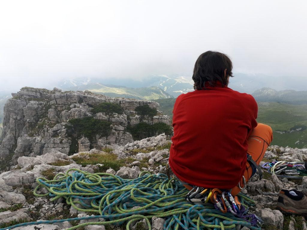 Io mentre mi godo la vista in direzione del Graffer