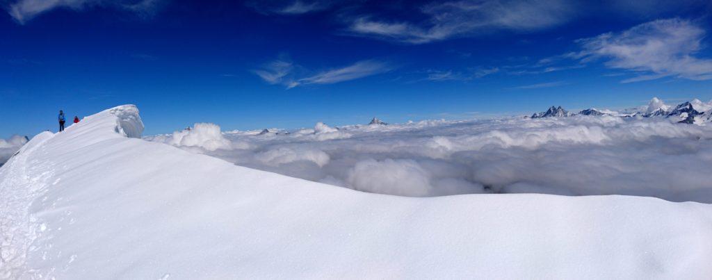 Panoramica guardando verso la cornice sul lato nord