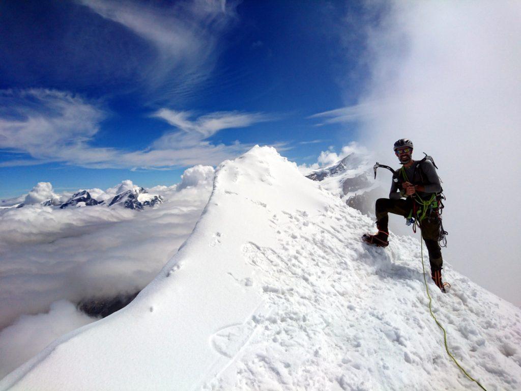 Samu e la cima del Breithorn Centrale