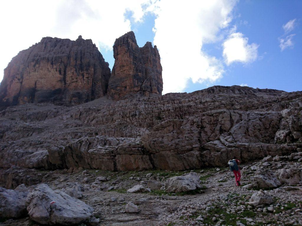 Ad un passo dalla piana dell'Alimonta. Di fronte a noi i Gemelli