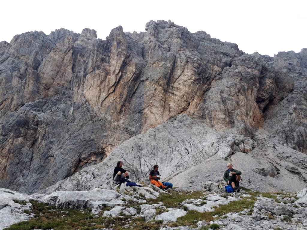 pausa pranzo alla Busa del Vallon superiore