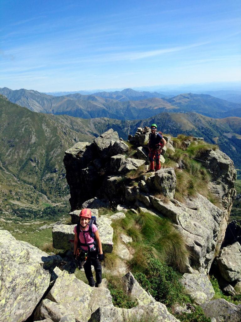 siamo quasi giunti al ponte tibetano e alla fine della ferrata vera e propria