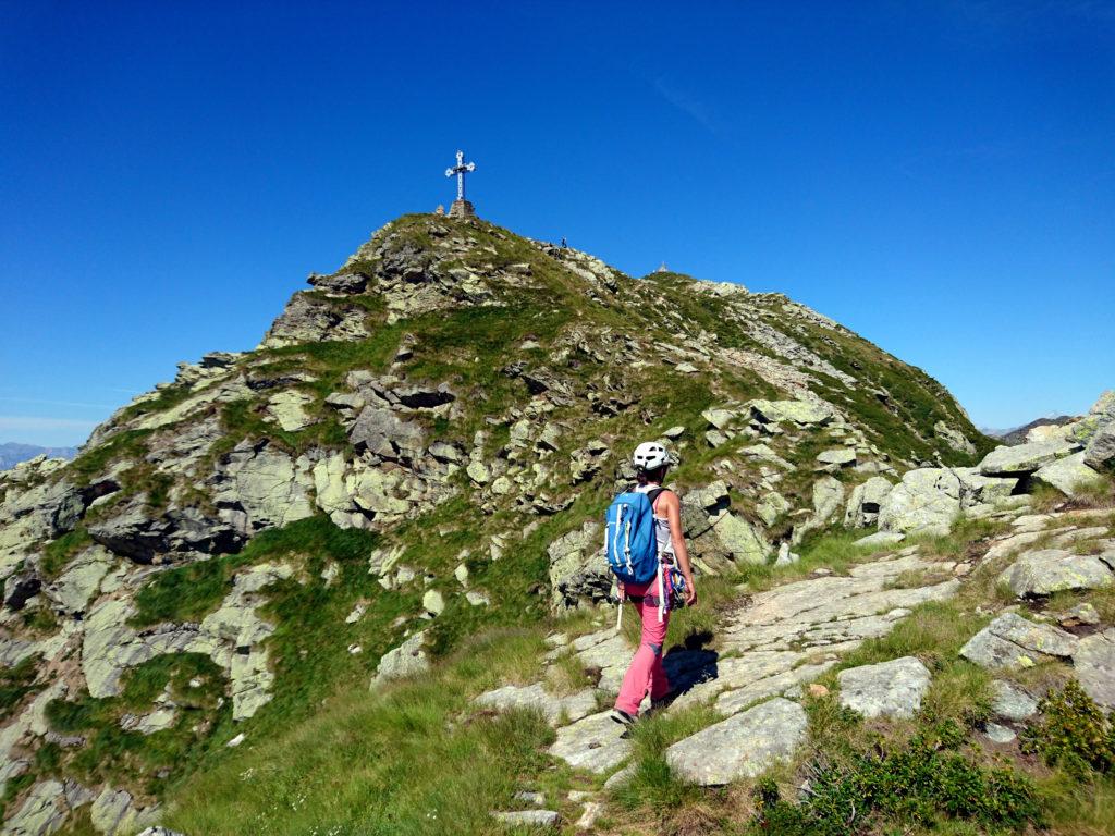 siamo ormai in vista della croce posta sull'anticima