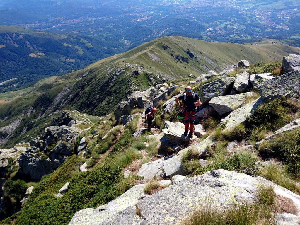 ultimi metri di facili roccette, dove si cammina