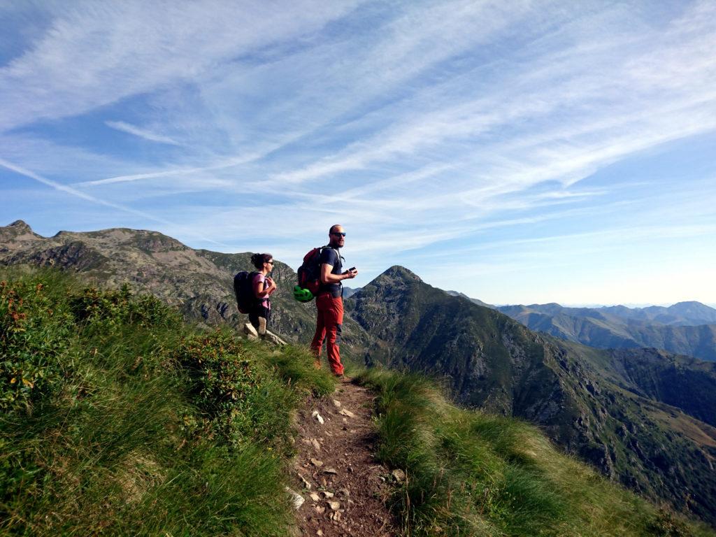 uno sguardo al panorama verso valle