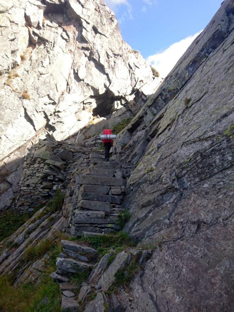 i primi gradini della scala del Ragozzale