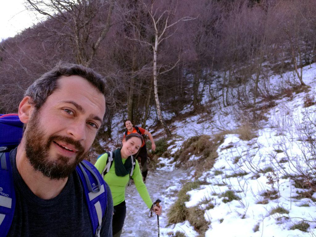 selfie su sentiero ghiacciato!