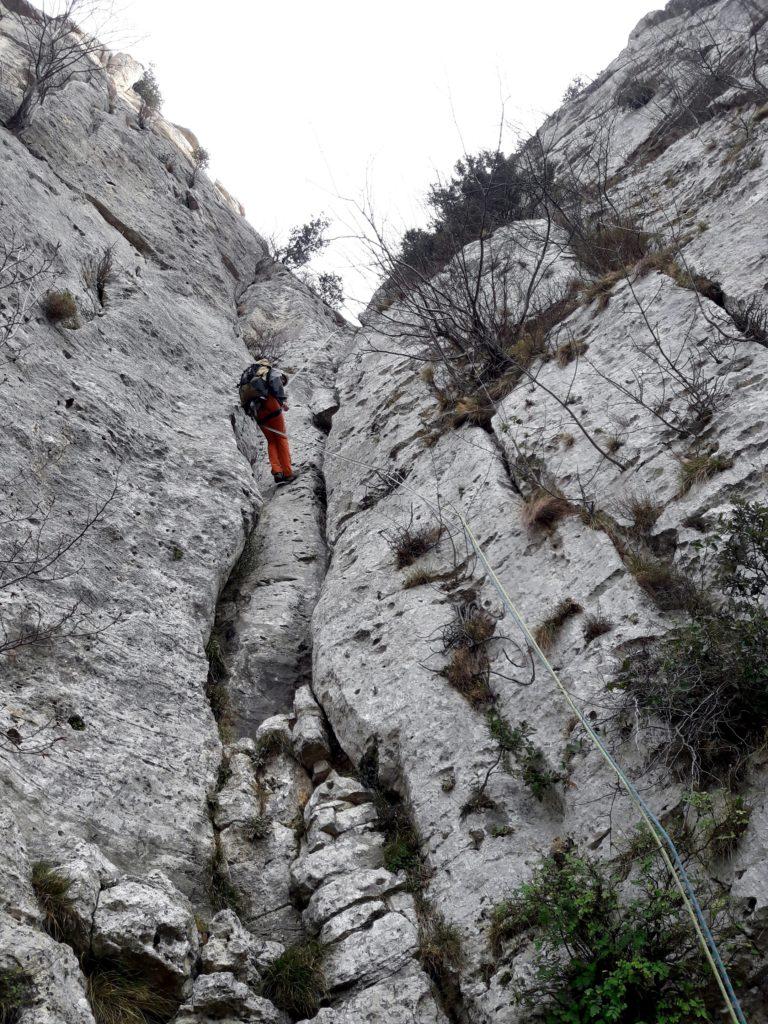 Gab in calata nel grande diedro