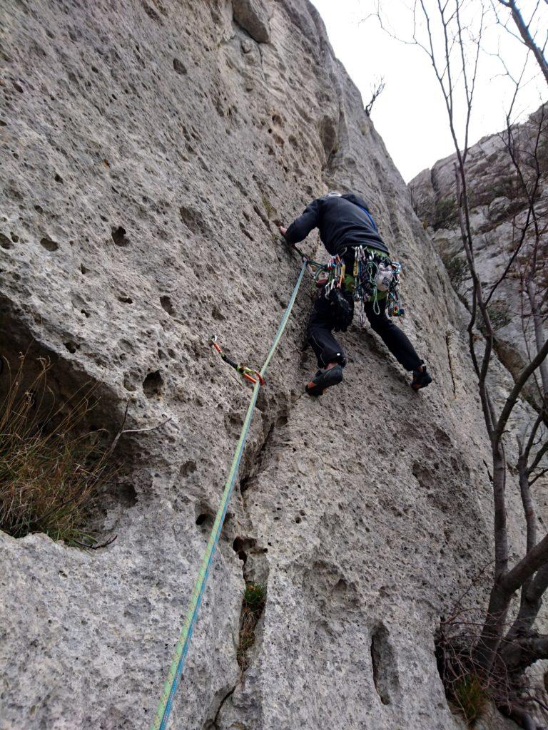 Samu sui primi metri del secondo tiro de La Torre